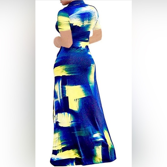 Locryz Women's V Neck 3/4 Sleeve African Floral Printed Size XL NWOT - Picture 6 of 7